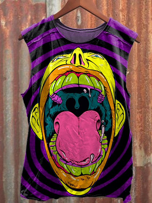 Men's Casual Roar Printed Tank Top