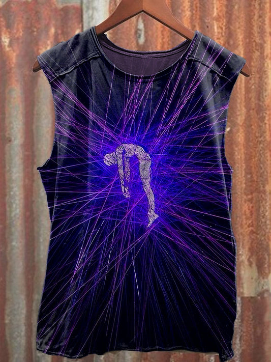 Men's Casual illustration Printed Tank Top