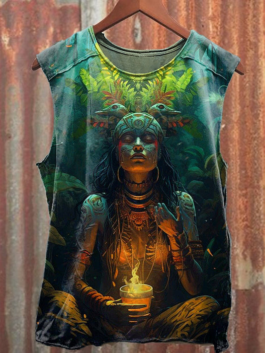 Men's Casual Original illustration Printed Tank Top