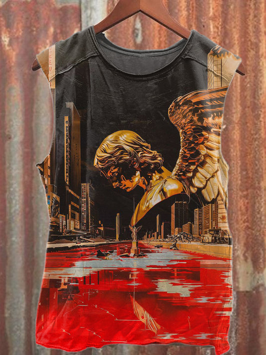 Gorgeous World Printed Casual Cotton Tank Top