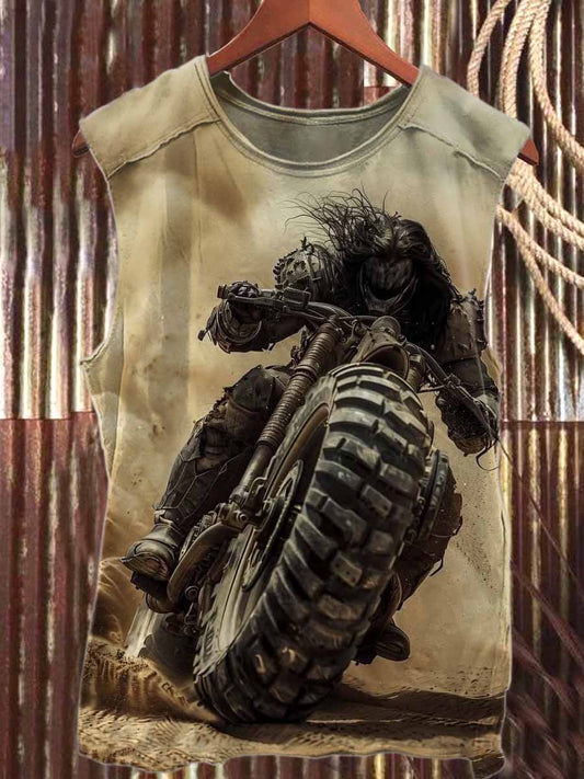 Fantasy Ruins World Printed Casual Cotton Tank Top