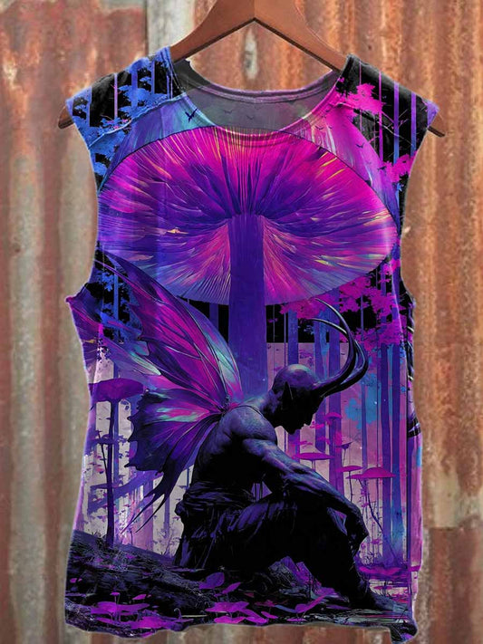 Fantasy World Printed Casual Cotton Tank Top