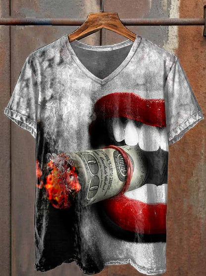 Retro Graffiti Print Casual Pure Cotton Tank Top