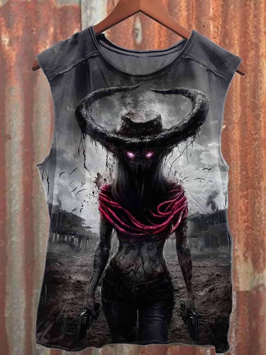 Retro Sexy Female Warrior Casual Cotton Tank Top