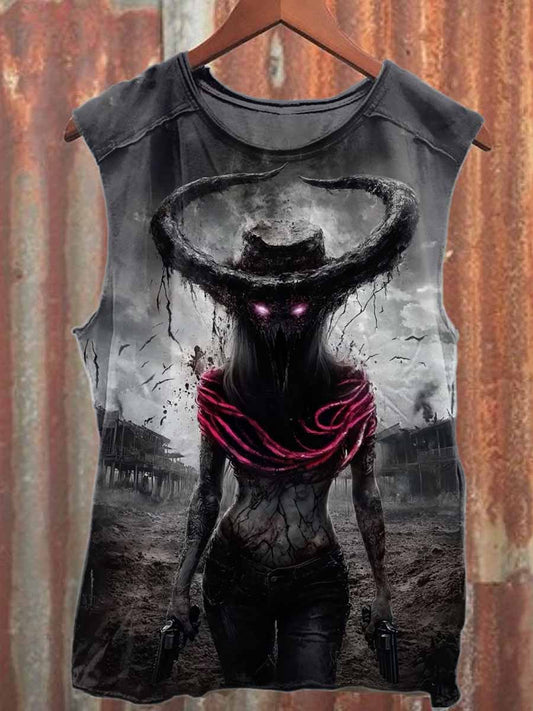 Retro Sexy Female Warrior Casual Cotton Tank Top