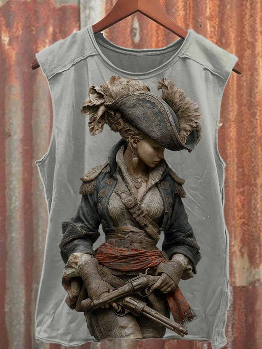 Retro Sexy Female Warrior Casual Cotton Tank Top