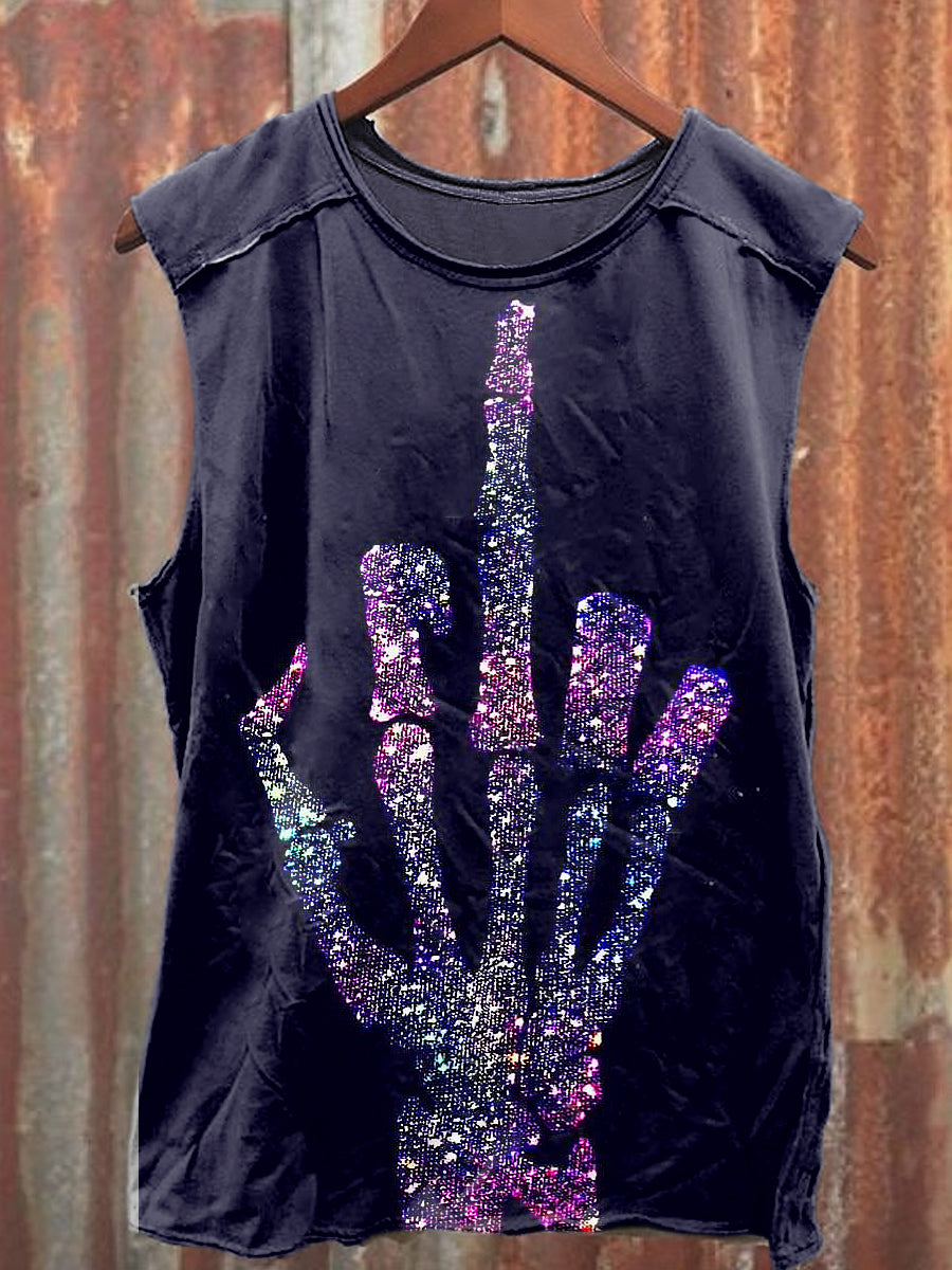 Men's Casual Fuck Printed Tank Top