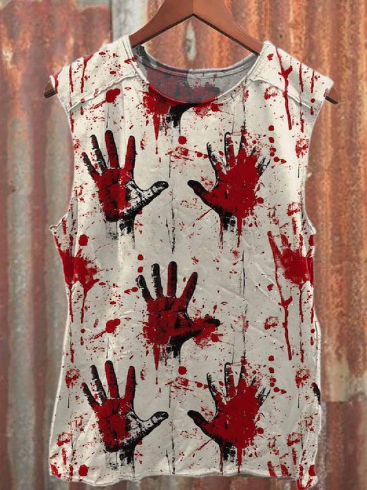 Crime Investigator Printed Casual Cotton Tank Top