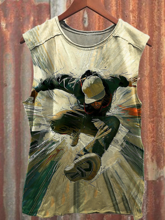 Men's Casual Sprint Printed Tank Top