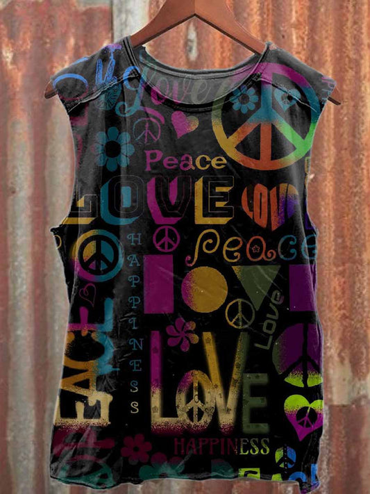 Men's Printed Casual Cotton Tank Top