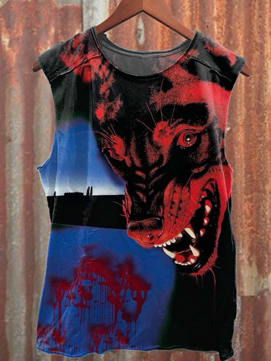 Men's Printed Casual Cotton Tank Top