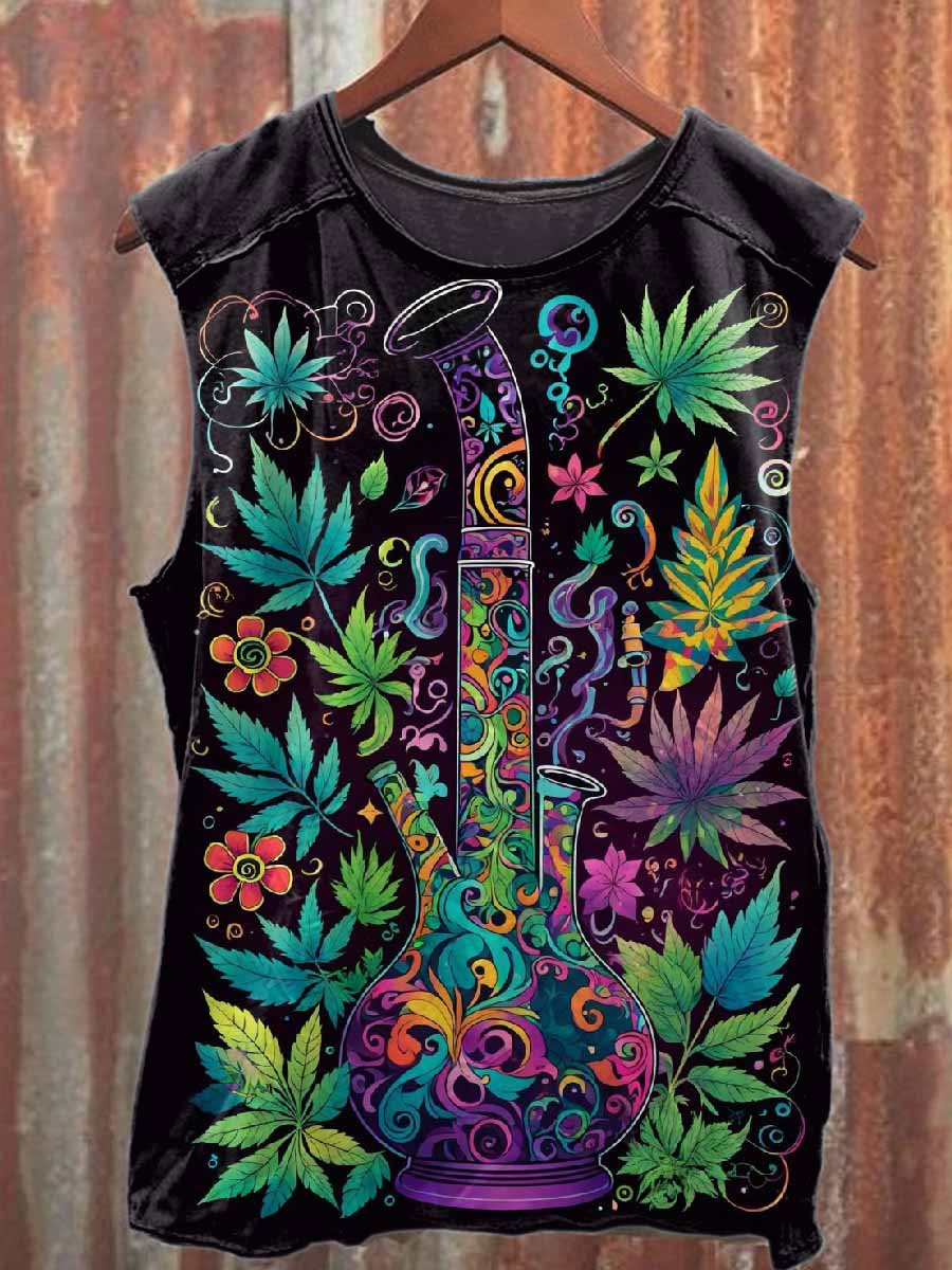 Men's Printed Casual Cotton Tank Top