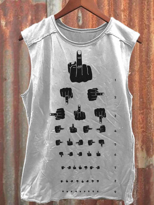 Men's Retro Printed Casual Cotton Tank Top
