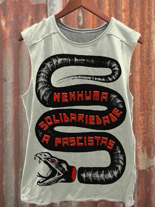 Men's Retro Printed Casual Cotton Tank Top