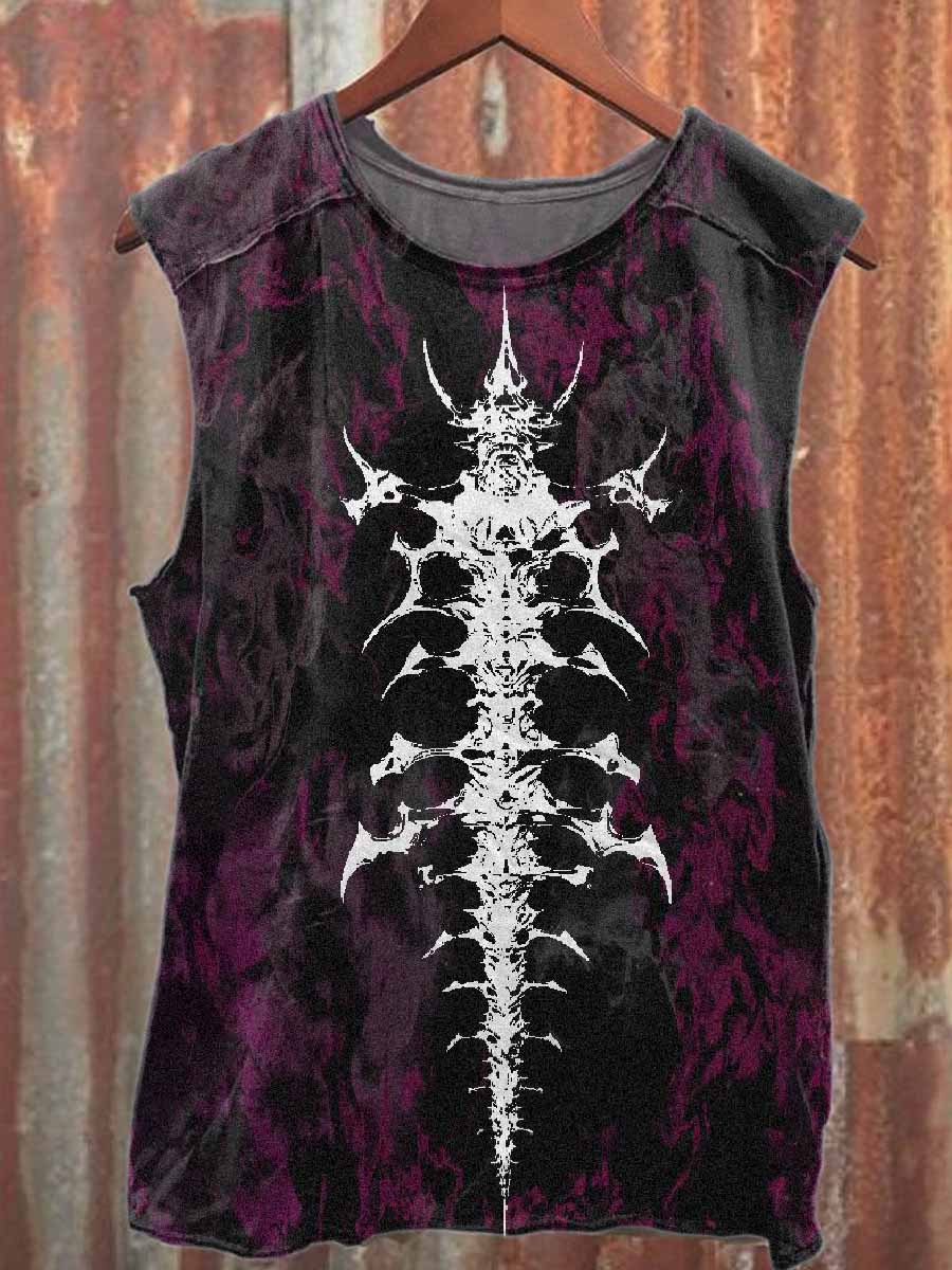 Men's Retro Printed Casual Cotton Tank Top
