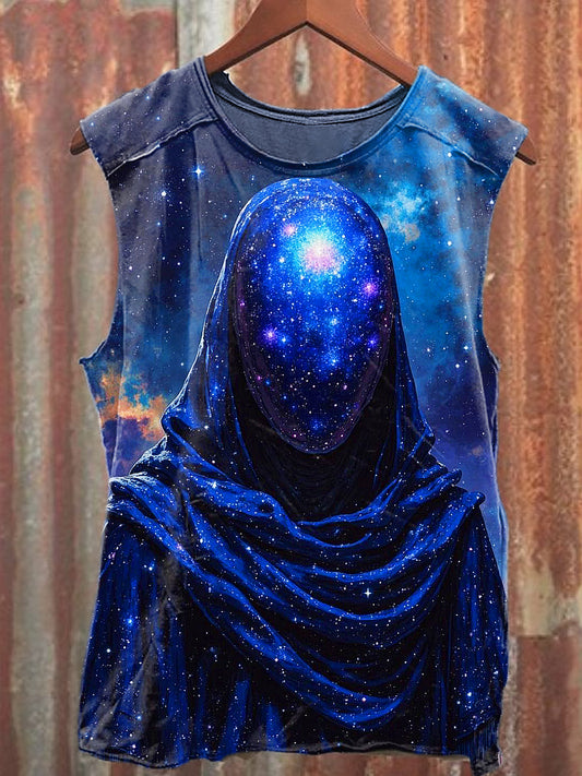 Men's Casual Wizard Printed Tank Top