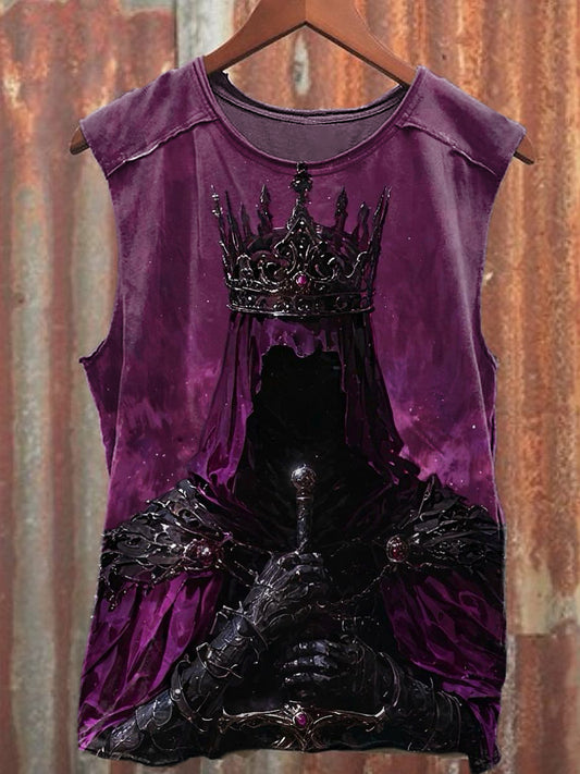 Men's Casual Knight Printed Tank Top
