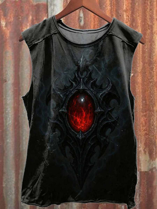 Magic Tools Printed Casual Cotton Tank Top
