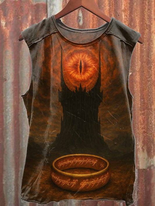 Magic Tools Printed Casual Cotton Tank Top