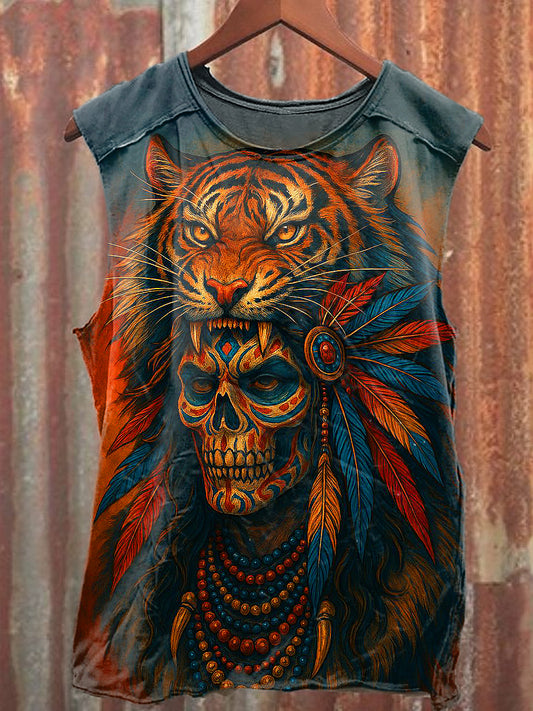 Men's Casual Ancient Printed Tank Top