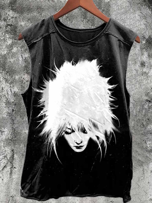 Gorgeous Gothic Print Casual Cotton Tank Top