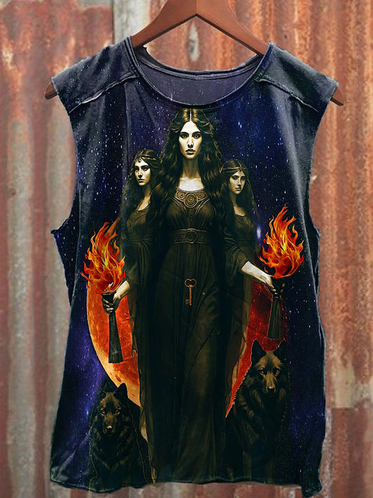 Men's Casual Hecate Printed Tank Top