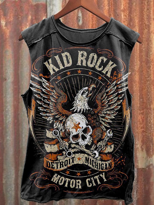 Men's Casual Kid Rock Printed Tank Top