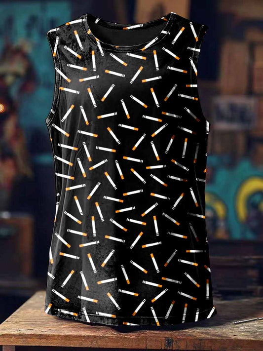 Fashion Graffiti Art Print Casual Tank Top