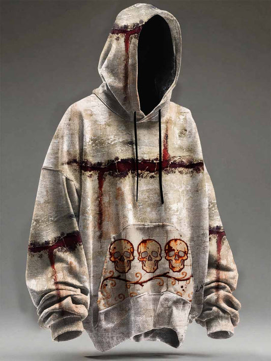 Fashion Collage Art Print Casual Hooded Sweatshirt