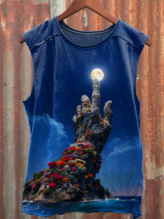 Men's Casual Funny Printed Tank Top