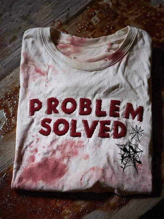 Fashion Halloween Print Casual Cotton T-Shirt
