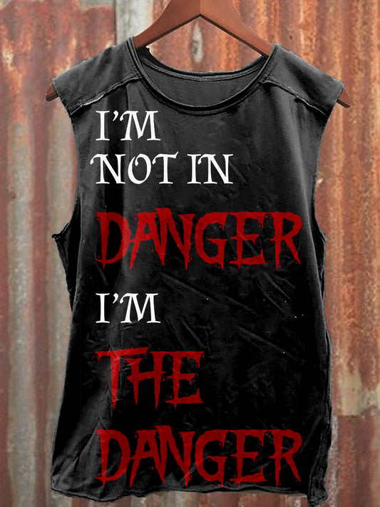 Men's Casual TextPrinted Tank Top