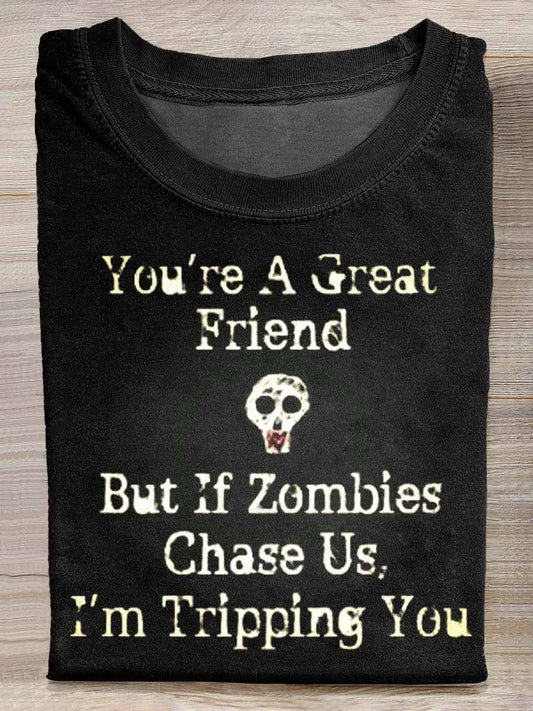 Men's Retro Halloween Casual Loose T-Shirt