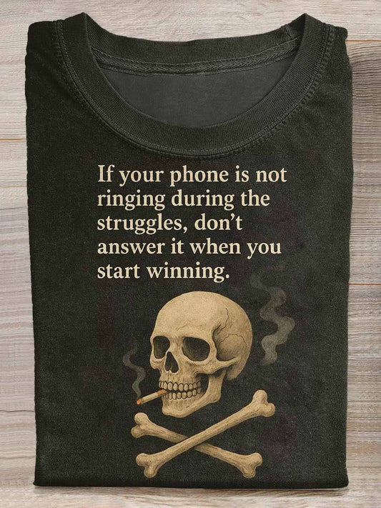 Men's Retro Halloween Casual Loose T-Shirt