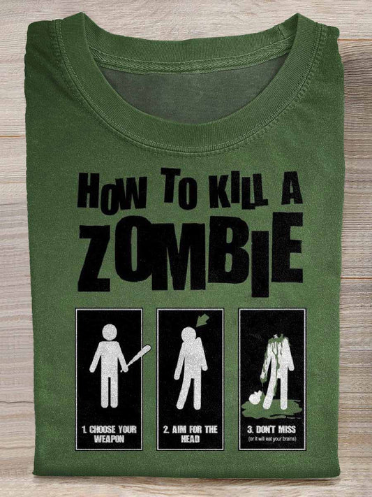 Men's Retro Halloween Casual Loose T-Shirt