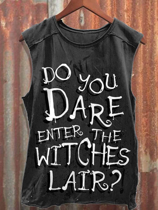 Men's Retro Horror Zombie Casual Loose Cotton Tank Top