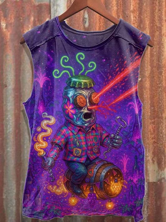 Fantasy Elf World Casual Loose Cotton Tank Top