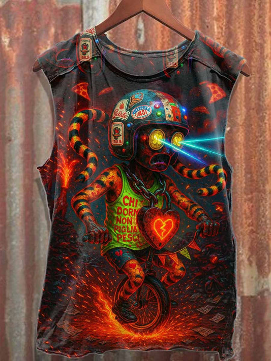 Fantasy Elf World Casual Loose Cotton Tank Top