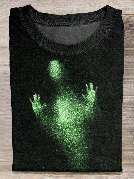 Halloween Ghost Print Casual Loose T-Shirt