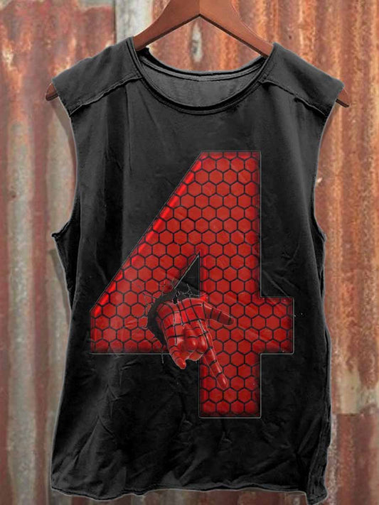 Men's Spider-Man Loose Cotton Tank Top