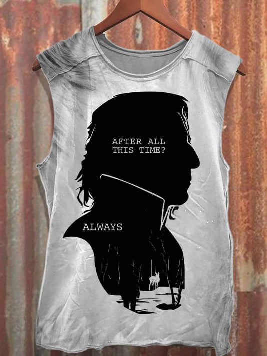 Men's Retro Graffiti Loose Cotton Tank Top