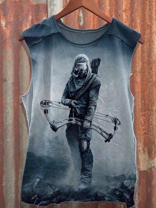 Men's Retro Swordsman Loose Cotton Tank Top