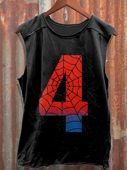 Men's Spider-Man Loose Cotton Tank Top