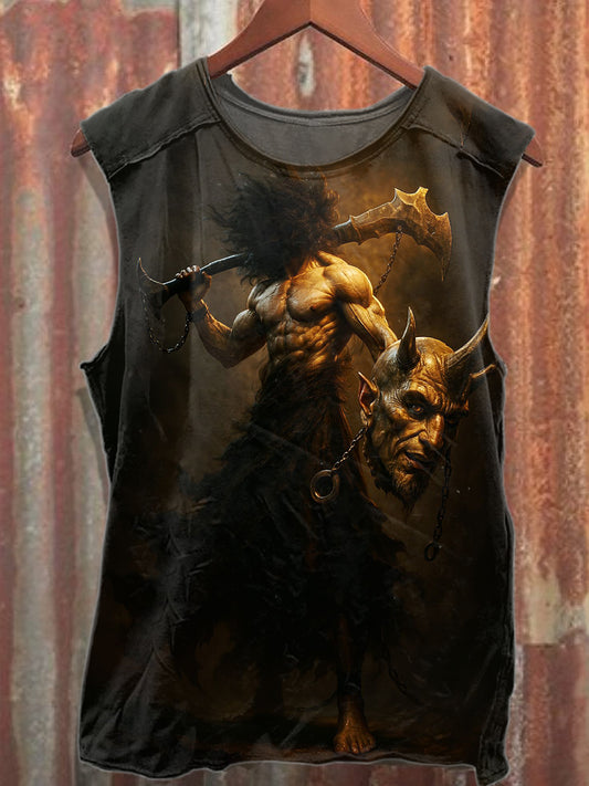 Retro Hero Warrior Casual Cotton Tank Top