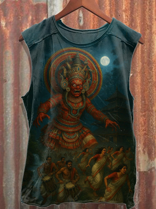 Vintage Monster Taiyam Casual Cotton Tank Top