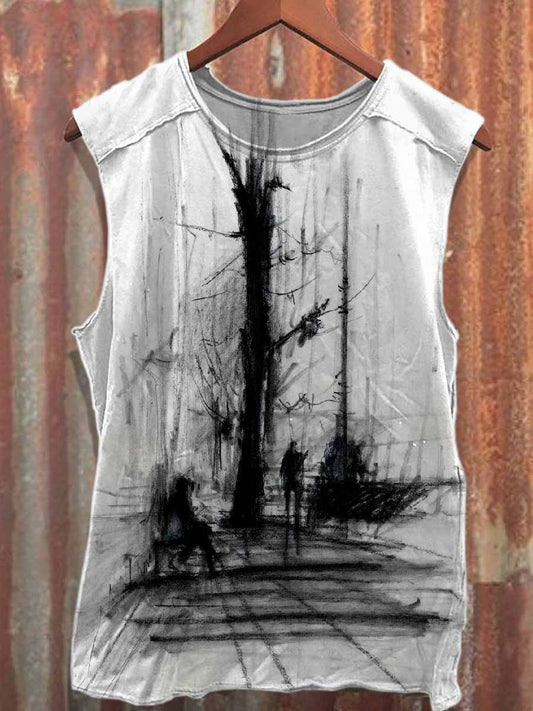 Men's Casual Printed Tank Top