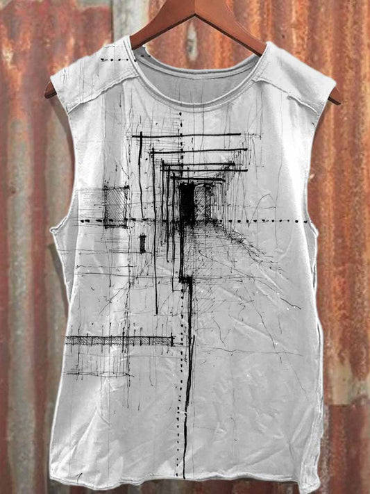 Men's Casual Printed Tank Top