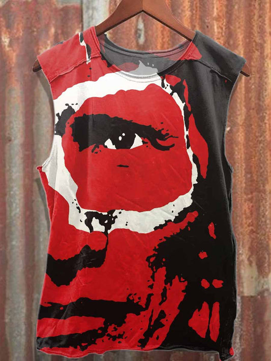 Retro Tribe Printeedd Cotton Tank Top