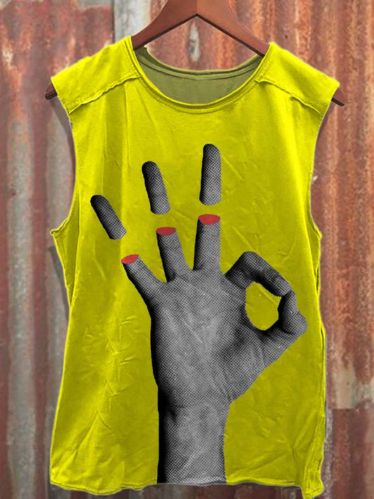 Men's Casual Printed Tank Top