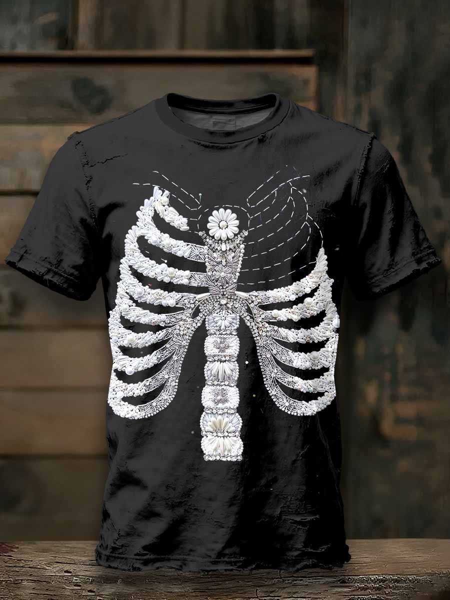 Retro Pattern Loose T-Shirt